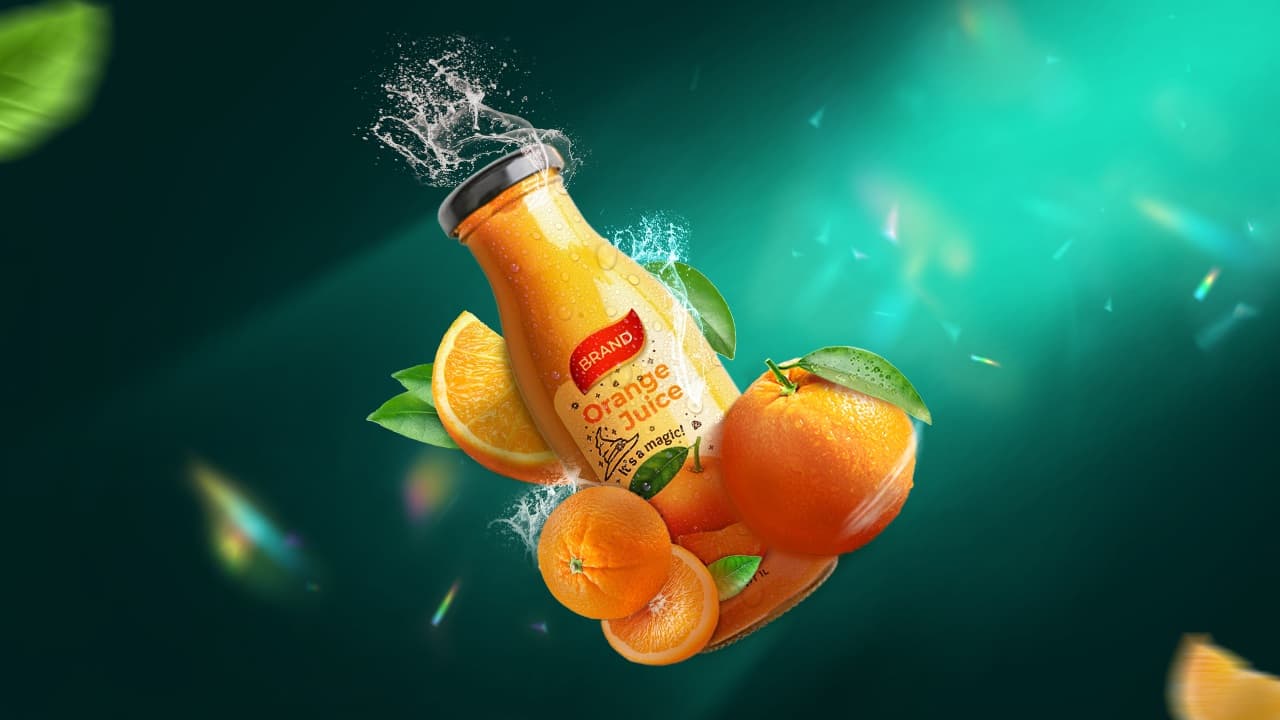 Fresh Splash Orange Juice Manipulation